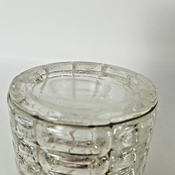 VINTAGE Bubble Glass Wire Basket Metal Cage Bottle Hand Blower Art Glass 8.25 in - Picture 6 of 9